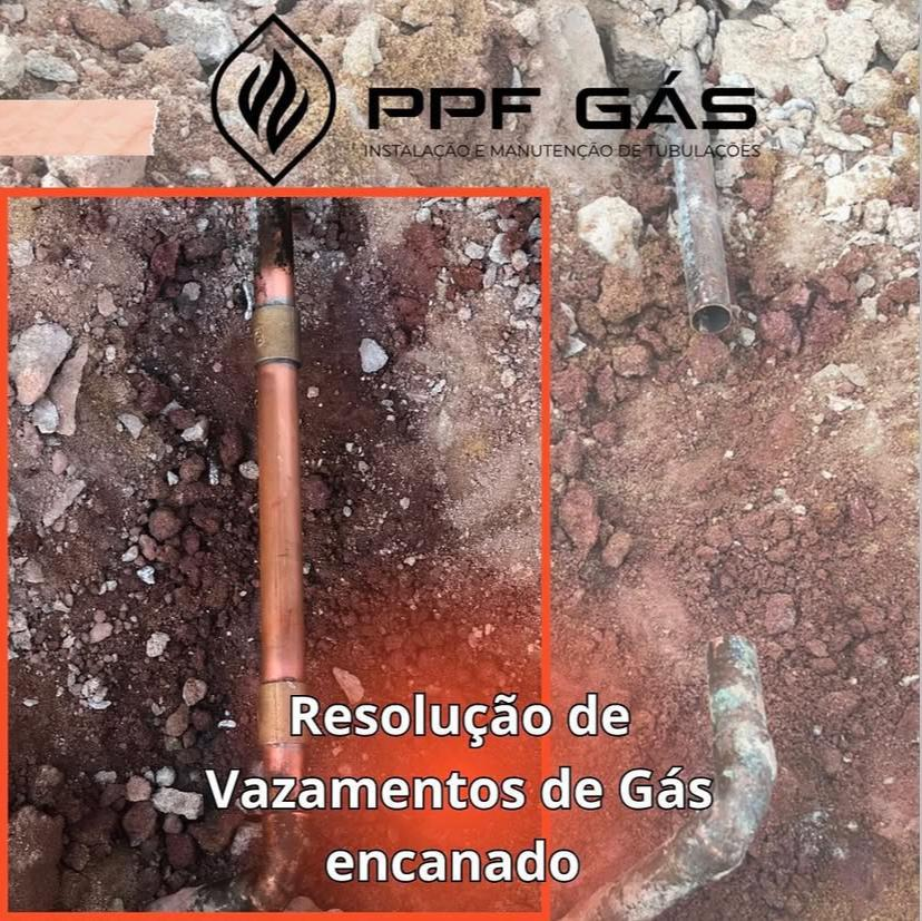 Reparo de vazamento em tubulação subterrânea